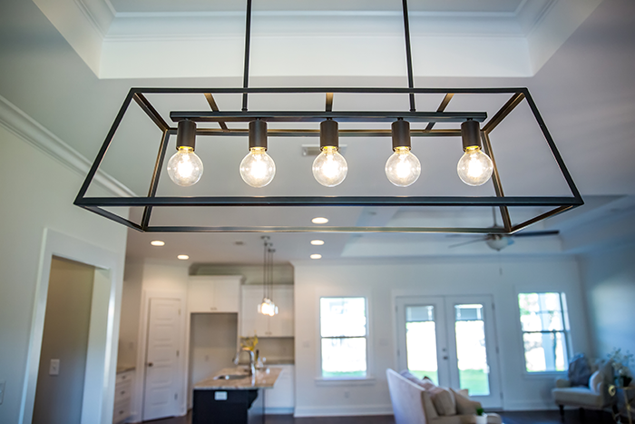 Overhead lighting in a home
